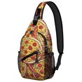 thumbnail image 1 of Pizza Lover Pizza is Life Life is Better with Pizza Lightweight Multipurpose Travel Sling Backpack, 1 of 6