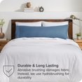 thumbnail image 4 of Bare Home Body Pillowcase - Envelope Closure - Ultra Soft - Double Brushed - Coronet Blue, 4 of 6