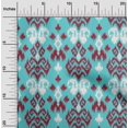 thumbnail image 1 of oneOone Cotton Poplin Fabric Paisley Ikat Print Sewing Fabric BTY 42 Inch Wide, 1 of 4