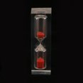 thumbnail image 2 of jifeng Acrylic Clear 3 Minute Hourglass Hourglass Kitchen Hourglass Timer Gift Colorful Red, 2 of 7