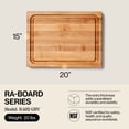 thumbnail image 2 of John Boos Maple Wood Edge Grain Reversible Cutting Board, 20 x 15 x 2.25 Inches, 2 of 9