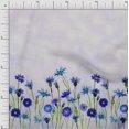 thumbnail image 1 of oneOone Georgette Viscose Fabric Leaves & Flower Panel Fabric Prints By Yard 42 Inch Wide, 1 of 3