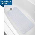 thumbnail image 1 of Mainstays Oversized PVC Tub Mat for Inside Bathtub or Shower, 39.5" x 15.8", Clear, 1 of 7