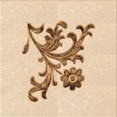thumbnail image 1 of Ahgly Company Tapis d'Intérieur Lavable à la Machine, Carré, Transitionnel, Bronze Brun, Tapis de Zone, 7 Pieds Carré, 1 of 7