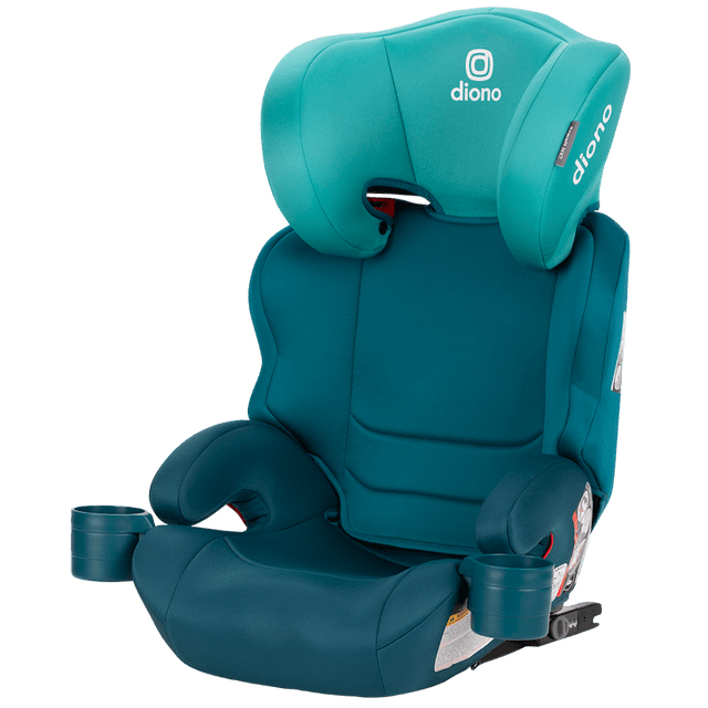 Diono Everett NXT Booster Car Seat, High Back Slim Fit Lightweight Design, Rigid LATCH, 8 Years of Use, Blue Razz Ice