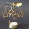 thumbnail image 2 of Clearance! Hot Spinning Rotary Metal Carousel Tea Light Candle Holder Stand Light Xmas Gift, 2 of 2