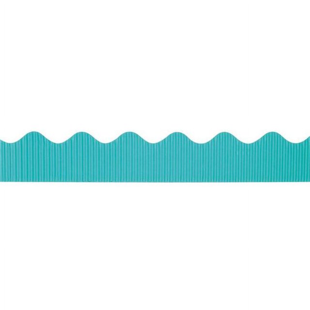 Pacon PAC37166-6 Bordure Décorative 2.25 Po x 50 Pi, Bleu Azur - 6 Rouleaux