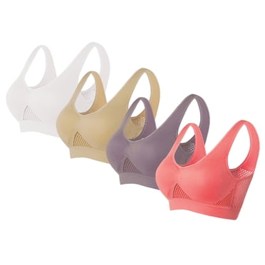 Cameland High Impact Sports Bras for Women 4PC Seamless Comfort Breathable Workout Gym Yoga Activewear Bras for Women