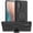 Black, variant on Galaxy A51 5G case,with HD Screen Protector, with Kickstand Hard PC Back Cover Soft TPU Dual Layer Protection Phone Stand Case Cover Samsung Galaxy A51 5G