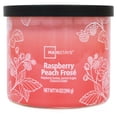 thumbnail image 1 of Mainstays 3-Wick Textured Wrapped Raspberry Peach Frose Scented Candle, 14 oz, 1 of 6