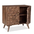 thumbnail image 4 of Steve Silver Veneto Armoire d'Appoint en Bois Massif Noyer Mat, 4 of 5