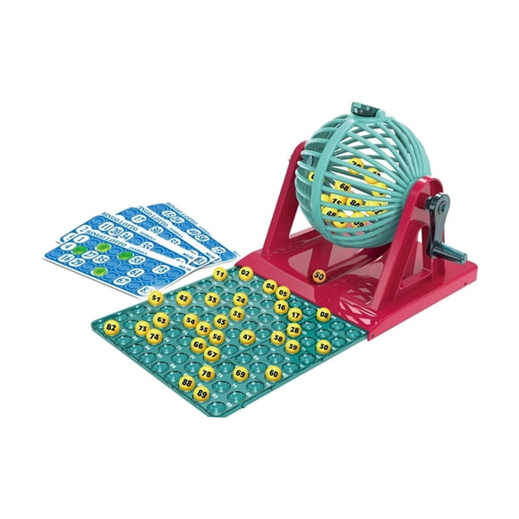 KLKCMS Ensemble de Jeu de Bingo Jetons de Bingo Professionnel Jeu de Lotto Familial Balles de Bingo avec