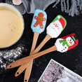 thumbnail image 3 of kitchen Silicone Spatula Non-stick Unique Design Santa Claus Kitchen Silicone Spatula Christmas Gift, 3 of 6