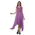 thumbnail image 1 of Moomaya Robe de Plage pour Femmes Sans Manches en Rayonne Unie à Ourlet Asymétrique pour Fête, 1 of 5