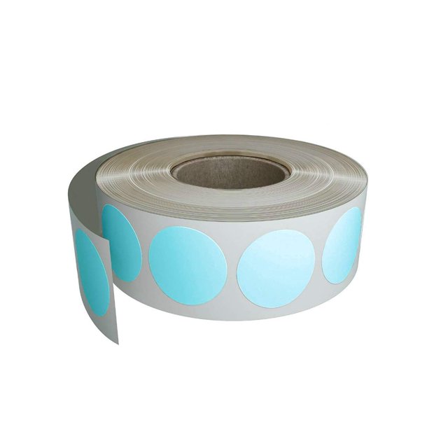 Royal Green Round dot Label roll 3/4 inches - Light Blue Circle Sticker 19 mm -1050 Pack