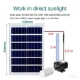 thumbnail image 2 of Aquarium Fountain Garden Solar Submersible Water Pump Rockery Circulation Outdoor Mini Courtyard Fish Pool Pump Filter ,High Efficiency, 2 of 6