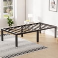 thumbnail image 1 of Bed Frame Metal Platform Bed Frame 18 Inch High Mattress Foundation No Box Spring Needed Heavy Duty Steel Slat Noise-Free Easy Assembly Under-Bed Storage,Twin, 1 of 7