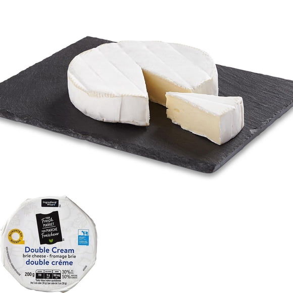 Fromage brie double crème Mon marché fraîcheur