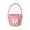 Pink, variant on yulier Easter Basket, Woven Cotton Rope Storage Basket with Cute Bunny, Easter Rabbit Basket with Handle for Easter Decorations Egg Storage, Easter Gift Basket for Kids Boys Girls