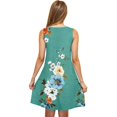 thumbnail image 3 of Robes d'Été pour Femmes en Solde 2025 BOVXNPU Grande Taille Robes Décontractées Sans Manches pour la Plage, Robe Décontractée à Col Rond Imprimé Dégradé, 3 of 4