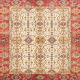 thumbnail image 1 of Ahgly Company Indoor Square Abstract Brown Gold Abstract Area Rugs, 3' Square, 1 of 6