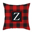 thumbnail image 2 of Yhmxh Pillow Covers Throw Pillow Covers Pillow Protector Twenty Six Letters Christmas Pillowcase Peach Skin Print Cushion Cover Plaid Cushion Pillowcase Peach Skin Pillowcase, 2 of 3