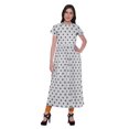 thumbnail image 1 of Moomaya Cotton Front Slit Kurtis For Women Printed Long Kurti Dress Indian Top, 1 of 5