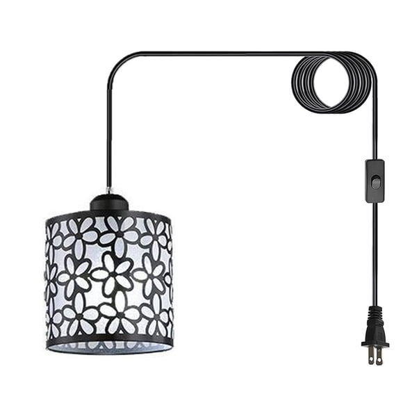 Hanging Lamps That Plug Into Wall Outlet Dining Room Metal White Light Pendants For Kitchen Island Plug In Pendant Light Fixtures