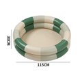 thumbnail image 4 of Inflatable Pool Baby Retro Blow Up Swimming Pool Family Cute Style Thickened Water Pool Green Stripe, 4 of 8