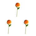 thumbnail image 3 of Baohd 1/2/3/5 10pack/lot Realistic Appearance Artificial Flower For Party Decor And Home Decor Orange 3PCS, 3 of 6