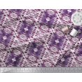 thumbnail image 3 of Soimoi Viscose Chiffon Fabric Check & Geometric Print Fabric by The Yard 42 Inch Wide, 3 of 5