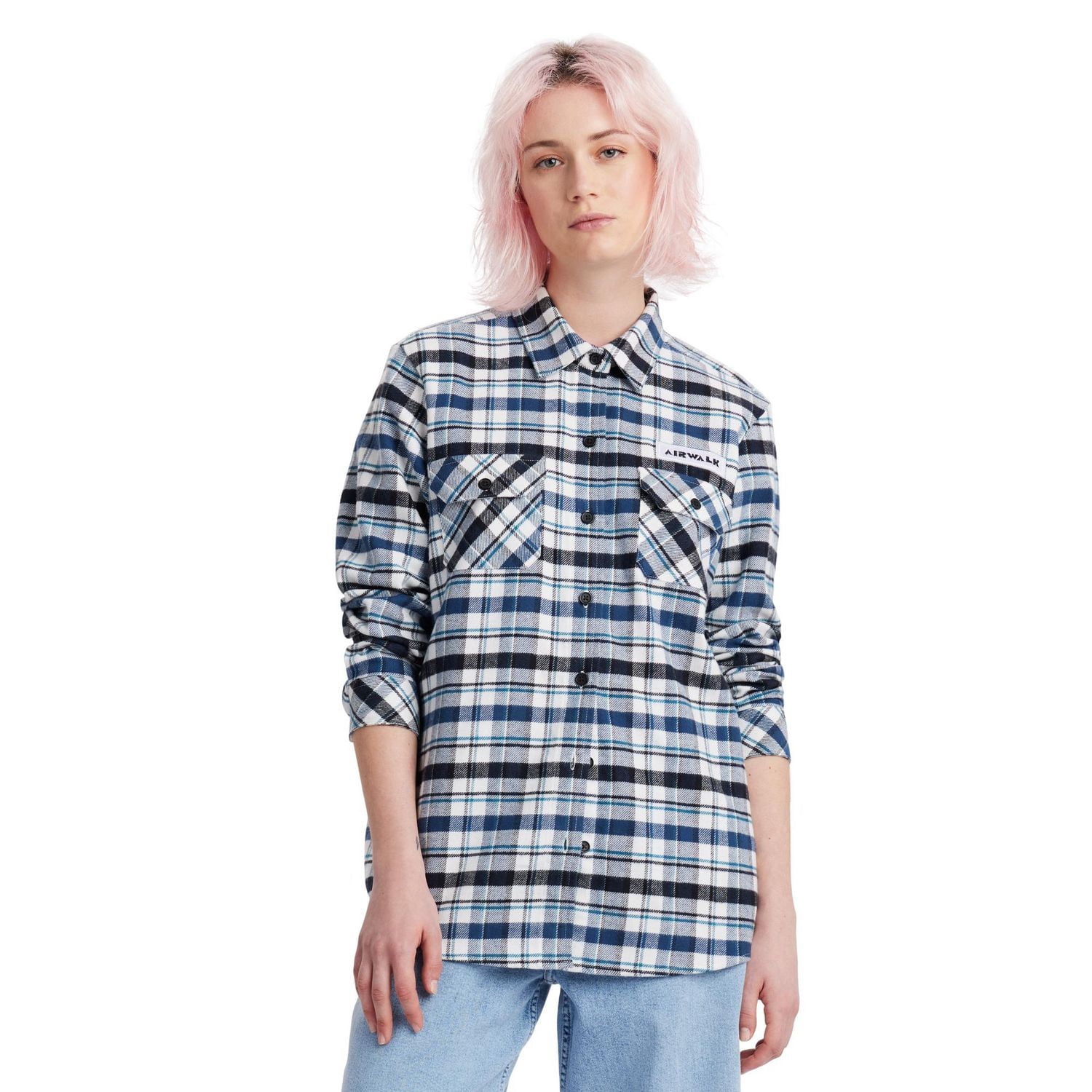 AIRWALK WOMENS LONG SLEEVE FLANNEL