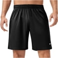 thumbnail image 3 of Mens Shorts, Mens Casual Solid Color Casual Drawstring Pockets Elastic Sports Shorts, 3 of 4