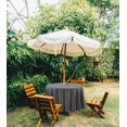 thumbnail image 2 of Vargottam Indoor/Outdoor Round Tablecloth 58 Inch Round Tablecloth with Umbrella , Waterproof Zippered Patio Table Cloths, Spring/Summer Table Covers for Backyard Circular Table/BBQs/Picnic-Dark Gray, 2 of 7