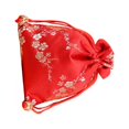 thumbnail image 1 of stanreset Brocade Jewelry Bag Drawstring Chinese Style Embroidery Dustproof Wedding Gift Organizer Party Favors Bags Pack Red, 1 of 6
