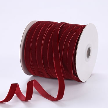 TopLLC Velours 1 cm Ribbon Flocage Ribbon Velours Bijoux Bricolage Ribbon Accessoires Nœud Ribbon 50 Yards