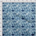 thumbnail image 4 of oneOone Velvet Turquoise Blue Fabric Kids Sewing Craft Projects Fabric Prints By Yard 58 Inch Wide, 4 of 4