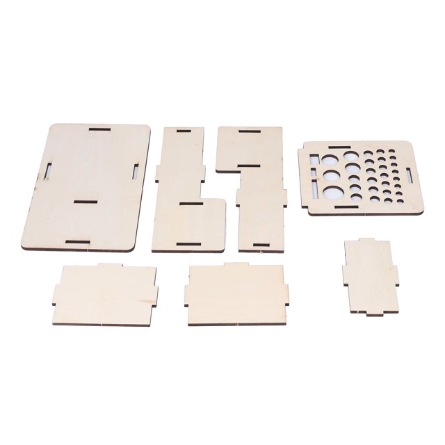Boîte de Rangement pour Outils en Cuir Étagère en Hêtre Support de Rangement pour Outils pour Cannes à Poncer