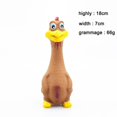thumbnail image 3 of TISHITA Rubber Chicken Screaming Shrilling Puppy Chewing Black 18x7cm Brown, 3 of 7