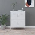 thumbnail image 1 of vidaXL Armoire de Rangement Blanche 80x35x101,5 cm Acier, 1 of 5