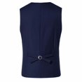 thumbnail image 2 of BOBOGOJP Pullover Work Shirts for Men Business Slim Fit One Button Formal Blazer (Navy,XL), 2 of 3