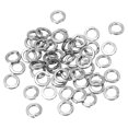 thumbnail image 1 of Unique Bargains Rondelle M3 à Loquet Séparé, Lot de 30 Joints de Rondelle à Loquet à Ressort en Acier Inoxydable 304 de 3 mm ID 5 mm OD, Ton Argent, 1 of 5