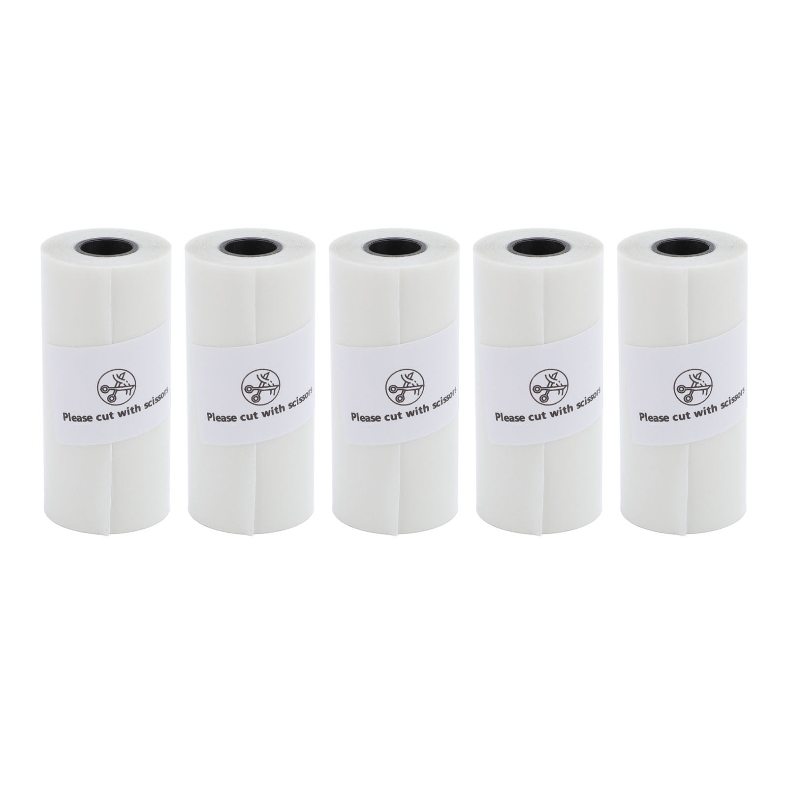 Thermal Paper, Water Proof Wear Resist Thermal Printing Paper 5 Roll Multifunctional  for Diary Make Lists Take Notes