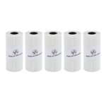 Papier thermique, papier d'impression thermique imperméable 5 Rouleaux multifonctionnels pour les listes de fabrication de journaux Prenez des notes