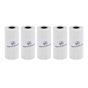 Papier thermique, papier d'impression thermique imperméable 5 Rouleaux multifonctionnels pour les listes de fabrication de journaux Prenez des notes