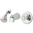 thumbnail image 1 of Homewerks Worldwide 210518 Robinet Combiné à Pointe de Laurier, Chrome, 1 of 2