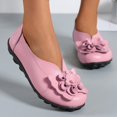thumbnail image 5 of B91xZ Mocassins à Enfiler pour Femmes Bout Rond Confort Légers Chaussures Habillées à Enfiler, Rose 8.5, 5 of 5