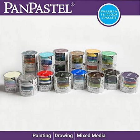 PanPastel 30052 Ultra Soft Artist Pastel Starter Set - Tints 5 color Set wSofft Tools
