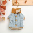 thumbnail image 3 of letairis Dress Pup In Style Dog Knitted Pullover Sweaters Fashionable And Cozy Choice Blue M, 3 of 6