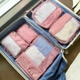 thumbnail image 4 of Mine., Set of 6 Zippered Travel Packing Cubes for Luggage & Carry-On, Blush, 4 of 4